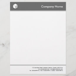 Headed and Footed - Gray Letterhead