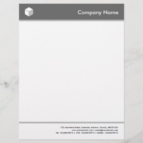 Headed and Footed _ Gray Letterhead