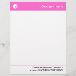 Headed and Footed - Pink Letterhead