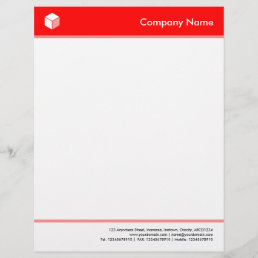 Headed and Footed - Red Letterhead