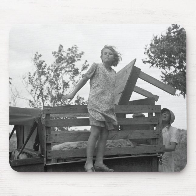 Headed to California, 1930s Mouse Pad (Front)