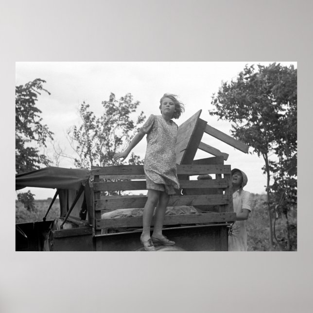 Headed to California: 1930s Poster (Front)