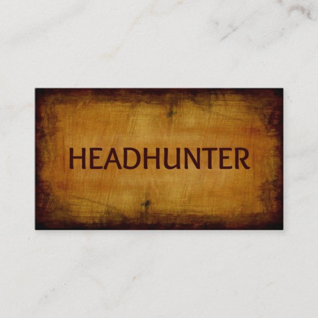 Headhunter Business Card (Front)