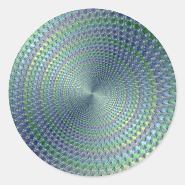 Headhurts - Fractal Classic Round Sticker (Front)