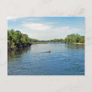 "heading down river" collection postcard