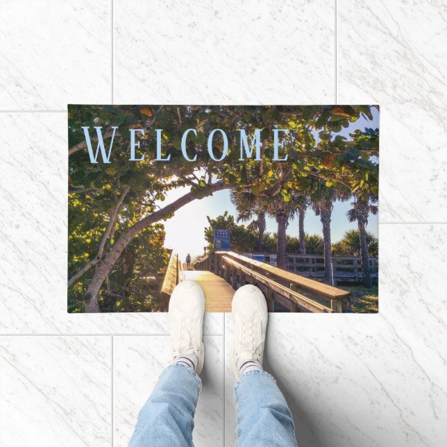 Heading for the Beach Door Mat (Indoor)