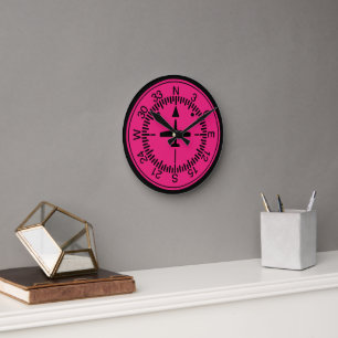 Heading Indicator Female Pilot Round Clock