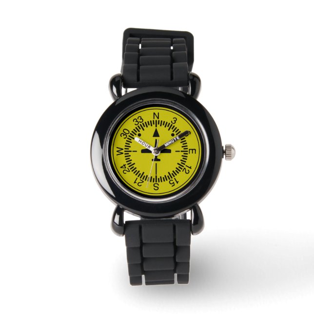 Heading Indicator Pilot Aviation Geek Watch (Front)