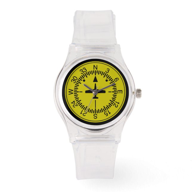 Heading Indicator Pilot Aviation Geek Watch (Front)