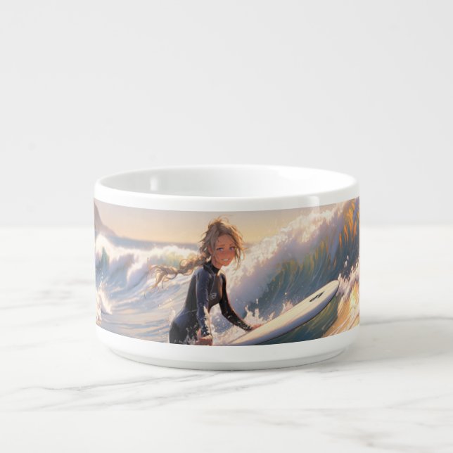 Heading out to catch a wave bowl (Center)