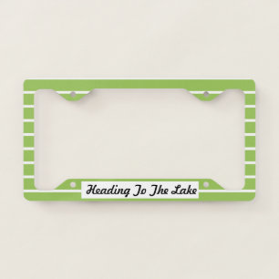 Heading To The Lake License Plate Cover