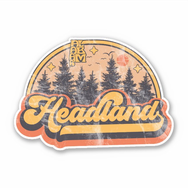  Headland, Alabama Sticker (Front)