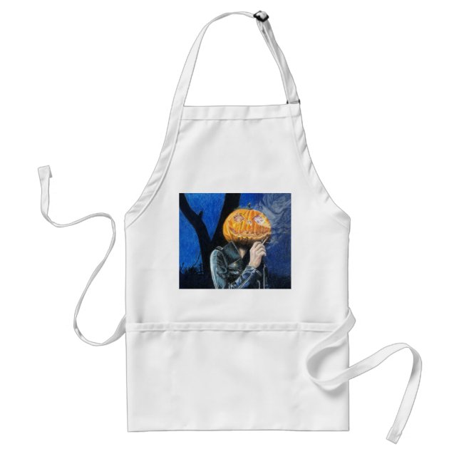 Headless Biker Adult Apron (Front)