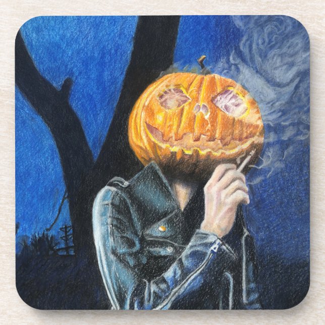 Headless Biker Beverage Coaster (Front)