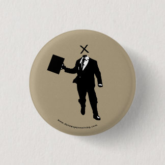 headless businessman button