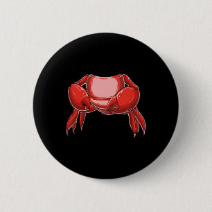 Headless Crab Costume Funny Fishing Crab Lovers Ha Button