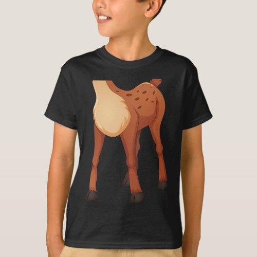 Headless Deer Lazy DIY Halloween Costume Fun Anima T_Shirt