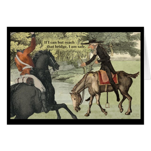 Headless Horseman and Ichabod Crane Cards (Front Horizontal)