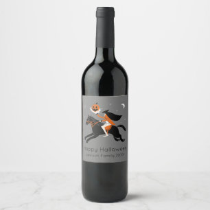 Headless Horseman customized Wine Label