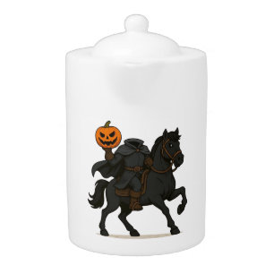 Headless Horseman Halloween/Autumn  Teapot