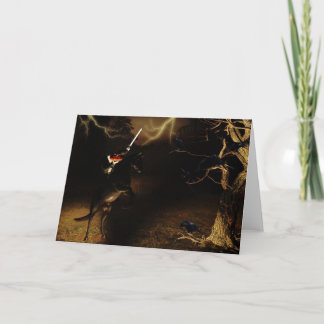 Headless horseman Halloween card