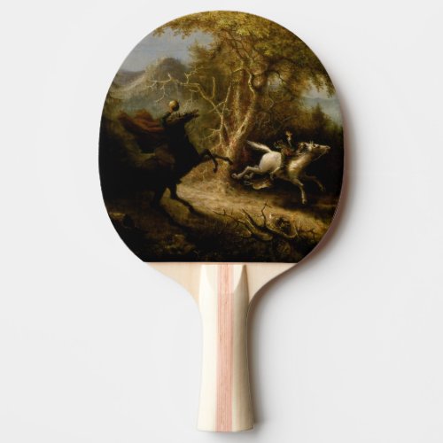 Headless Horseman Halloween Legend Sleepy Hollow Ping Pong Paddle