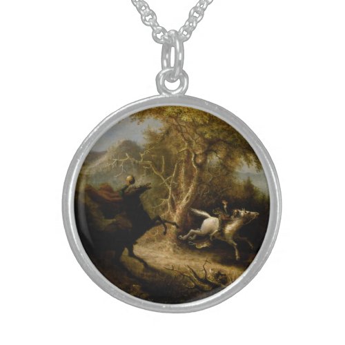 Headless Horseman Halloween Legend Sleepy Hollow Sterling Silver Necklace