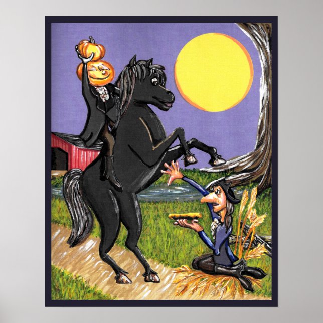 Headless Horseman Ichabod Crane poster (Front)