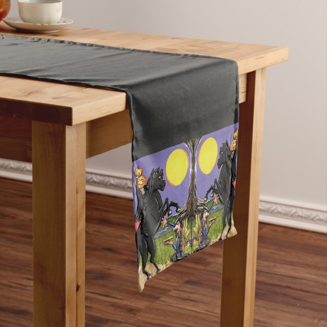 Headless Horseman Ichabod Sleepy Hollow doubled Medium Table Runner (In Situ)