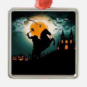 Headless Horseman Metal Ornament