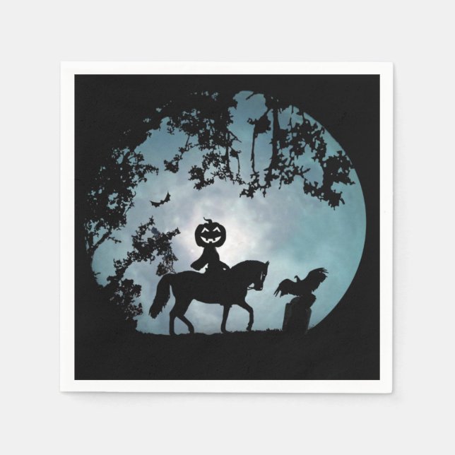 Headless Horseman Party Paper Napkins (Front)