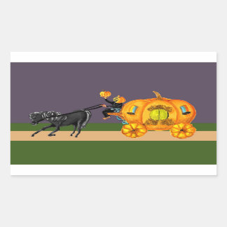 Headless Horseman Pumpkin Carriage Riding sticker