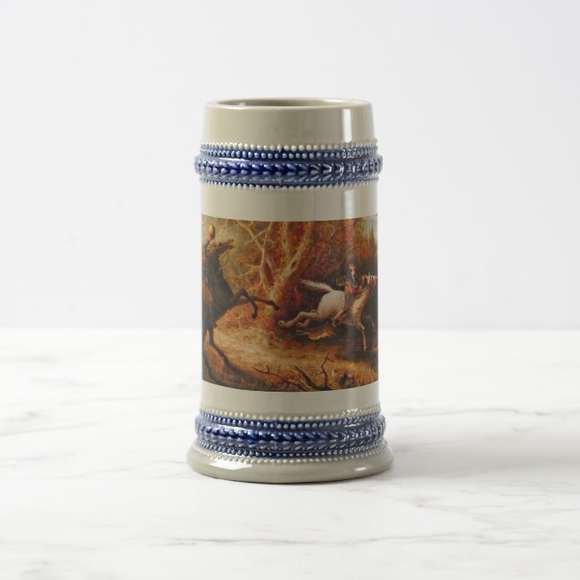 Headless Horseman Pursuing Ichabod Crane Beer Stein (Center)