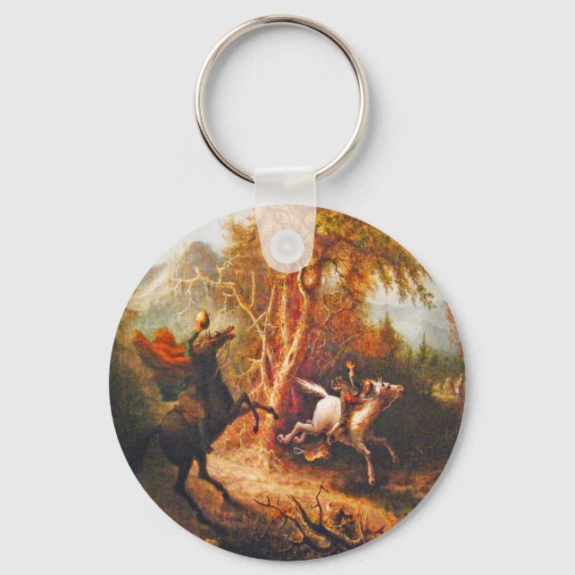 Headless Horseman Pursuing Ichabod Crane Keychain (Front)