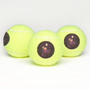 Headless Horseman Roasting Marshmallow Art Tennis Balls