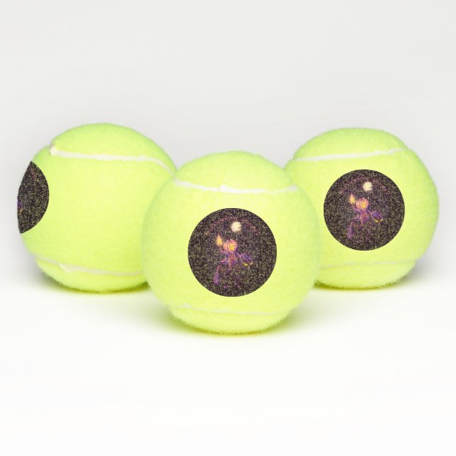 Headless Horseman Roasting Marshmallow Art Tennis Balls (Multi)