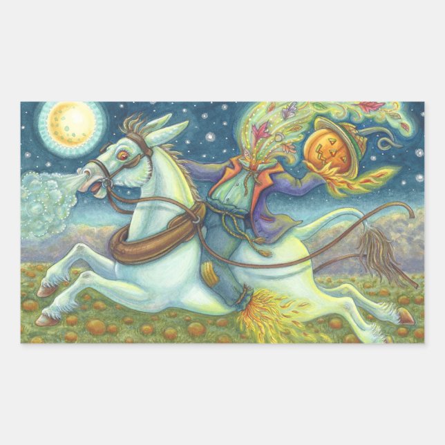 HEADLESS HORSEMAN SCARECROW & MULE STICKERS Rec. (Front)