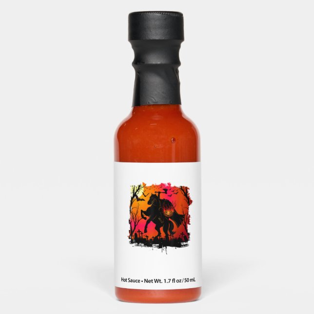 Headless Horseman Shirt Urban Legend Halloween Pum Hot Sauces (Front)