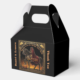 Headless Horseman Sleepy Hollow Dare to Cross Gold Favor Boxes