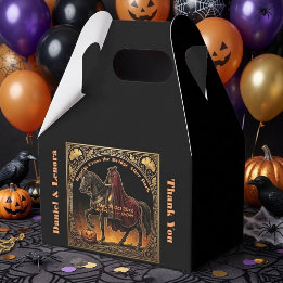 Headless Horseman Sleepy Hollow Dare to Cross Gold Favor Boxes