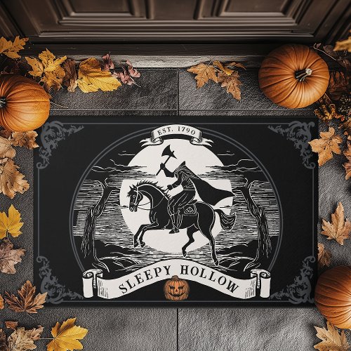 Headless Horseman Sleepy Hollow Halloween  Doormat