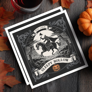 Headless Horseman Sleepy Hollow Halloween Napkins