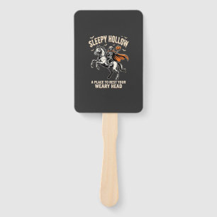 Headless Horseman Sleepy Hollow Halloween T-Shirt Hand Fan