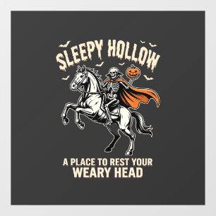 Headless Horseman Sleepy Hollow Halloween T-Shirt Window Cling