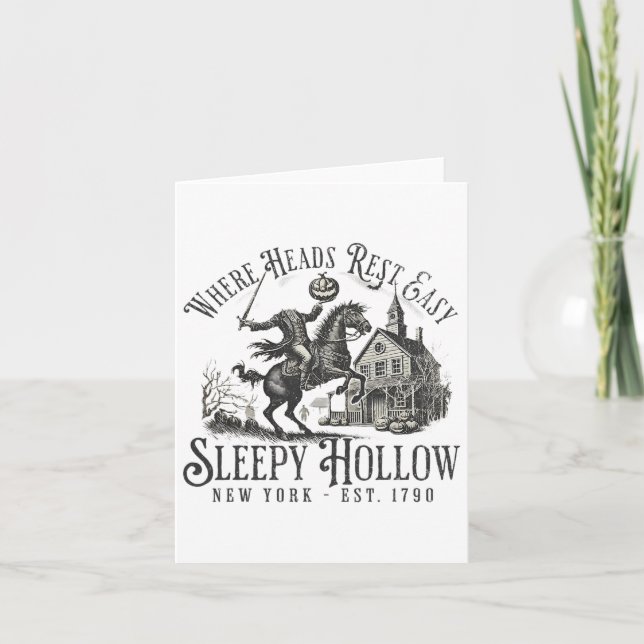 Headless Horseman Sleepy Hollow Jack O Lantern Hal Card (Front)