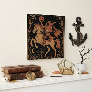 Headless Horseman Sleepy Hollow Jack Vintage Black Square Wall Clock