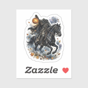 Headless Horseman Sticker, Sleepy Hollow Halloween Sticker