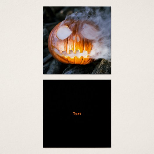 Headless Horseman's Jack-o-Lantern Head a Flame (Front & Back)