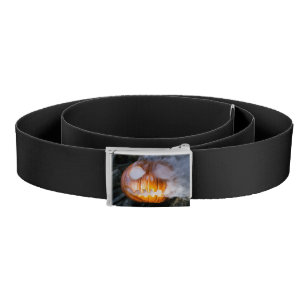 Headless Horseman's Jack-o-Lantern Head a Flame Belt