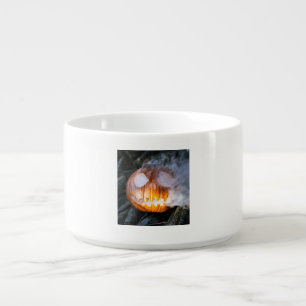 Headless Horseman's Jack-o-Lantern Head a Flame Bowl